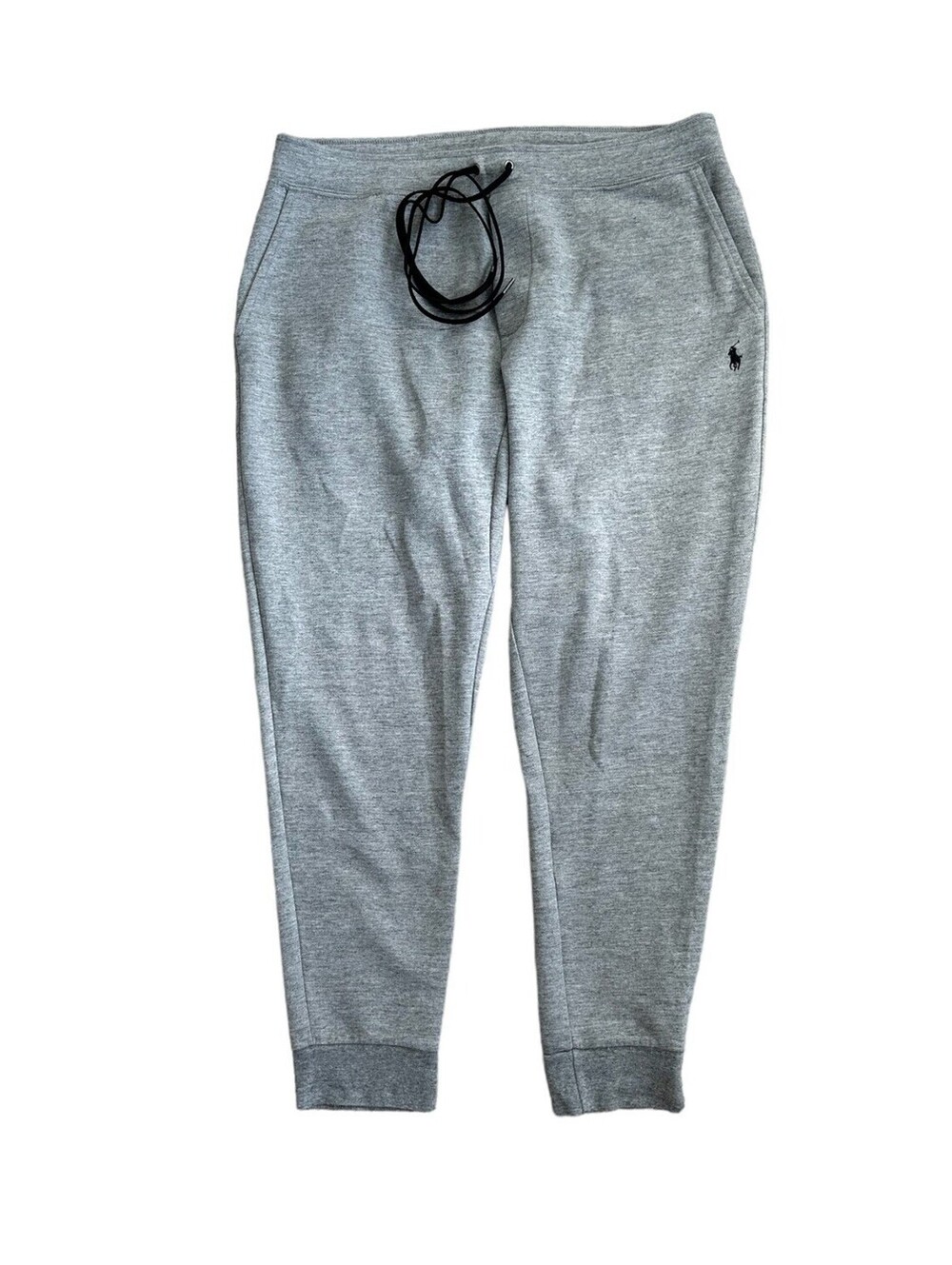 Polo Ralph Lauren Men’s Gray Double Knit Drawstring Jogger Sweatpants Size XL